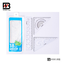 School Plastic Ruler Set for Office Stationery Use